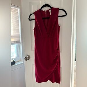 Elegant Red Sleeveless Dress